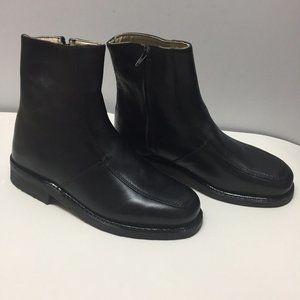 Executive Imperials Men's Shoes Dress Boot Leather Closed Toe, Black, 7.5 New